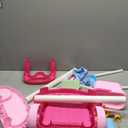 Toddler Cleaning Set, Kids Cleaning Carts Toy Set, Detachable Kids Mop Broom Set for Toddlers - Pretend Play Educational Toy (Pink)