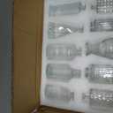 Glass Bud Vase Set of 20 - Small Vases for Flowers in Bulk - Assorted Vintage Crystal Vases for Flowers, Table Centerpieces (Clear, 20 Pcs)