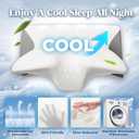 Cervical Pillow for Neck Pain Relief, Cooling Contour Memory Foam Pillows Support Odorless Ergonomic Neck Pillow Adjustable Orthopedic Bed Pillow for Side Back Stomach Sleeper with Pillowcase DFD