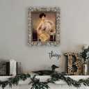 11x14 Picture Frame Silver Ornate Vintage Antique for Wall Display, Gothic Baroque Frame Fits 8x10 Photos with Mat