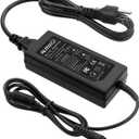 ALITOVE 12V Power Supply 6A 72W AC to DC Adapter 100~240V AC to DC 12 Volt 6 Amp Converter 12 vdc 6A 5.8A 5.5A 5.2A Transformer 5.5mmx 2.5mm 2.1mm Plug for LED Strip Light CCTV Camera DC Pump Fan