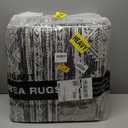 Nakagishi 9x12 Area Rugs Living Room: Washable Large Neutral Soft Rug Stain Resistant Non-Slip Carpet for Men Modern Home Enthusiasts Aged 25-45 - High Traffic Areas - Bedroom Office - Black White