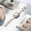 DaQin Sport Band Compatible with Apple Watch Bands 40mm 41mm 42mm 44mm 45mm 46mm 49mm 38mm Women Men, Soft Silicone Waterproof Wristband Strap for iWatch Band Series 11 10 9 8 7 6 5 4 3 2 1 SE Ultra