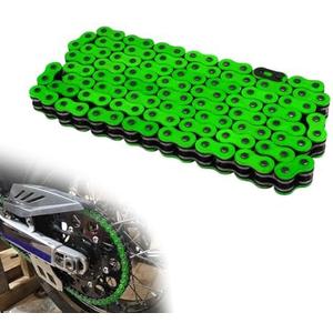 JFG RACING Dirt Bike Chain Universal 520 Drive Chain X Ring 120-Links,Green | Heavy duty racing chain,for CRF250R CRF250F CRF450X CRF250X XR250 CR125 CR250 CRF230,for most 520 standard sprocket