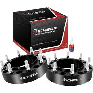 Richeer 8x210 Hubcentric Wheel Spacers for 2011-2025 Silverado Sierra 3500 HD DRW, 2 inch 8x210mm Wheel Spacer with 14x1.5 Studs & 154.2mm Center Bore