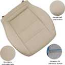 GXARTS Driver Side Bottom lower Replacement Leather Seat Cover Microfiber Leather Tan Compatible with Mercedes Benz GLK250 GLK280 GLK300 GLK350 2008-2015 Fit For Mercedes Benz C250 C300 C350 2008-2014