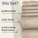 Extra Deep Queen Sheet Set - 6 Piece Breathable and Cooling Sheets - Hotel Luxury Bedding for Women, Men, Kids & Teens - Easy & Secure Fit - Soft, Wrinkle Free and Comfy - Extra Deep Pockets - Wheat
