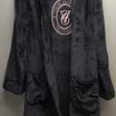 Victoria's Secret Short Cozy Robe, Robes for Women Medium-Large, Black)