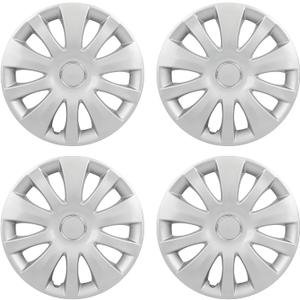 SCITOO 16 Inch Silver Wheel Covers Replacement R16 Hubcaps Set of 4