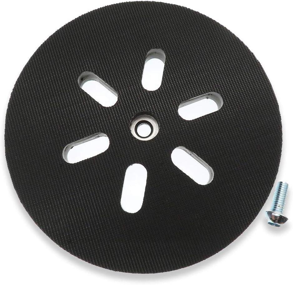 6" Replacement Sanding Pad Compatible with Bosch Orbital Sanders ROS65VC 1250DEVS 3727DVS 3727DEVS 6 Hole Hook-&-Loop Sander Backing PadReplace RS6045 & RS6046