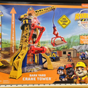 Nickelodeon Paw Patrol Rubble Bark Yard Crane Tower with Rubble, Bulldozer, Sand