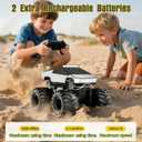 Remote Control Car, 1:18 Amphibious RC Cars, 4WD All Terrain Off-Road Pickup, 2.4GHz Waterproof Cyber Truck, 360 Rotatable Monster Truck Toys for Boys Christmas Birthday Gifts Age 6 7 8 9 10-13+ (Silver)