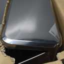 Small Trash Can with Lid Soft Close-10L/2.6 Gal Stainless Steel Outdoor Dog Poop Garbage Can-Metal Waste Bins with Pedal for Bathroom Bedroom Office-Silver