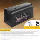 2026 Upgraded Electric Mice Trap Rat Traps Electronic Mouse Traps Zapper, High Voltage No-Touch Rodent Zapper Indoor for Home, Living Rooms, Kitchens, Garages, Reusable Rat Trap Electric Shock(2Pack)