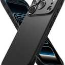 Ringke Onyx for iPhone 17 Pro Case, [Feels Good in The Hand] Oil & Dirt Resistant, Individual Lens Covers for Cameras, Non-Slip Enhanced Grip Lightweight Cover - Black