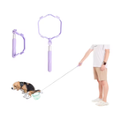 Luxury Foldable Purple Dog Poop Scooper, Catch Dog Poop In The Air, 3rd Generation Foldable Purple Dog Poop Scooper
