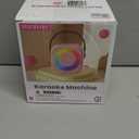 Mini Karaoke Machine, Portable Bluetooth Karaoke Speaker with 2 Wireless Microphones and Party Lights for Kids and Adults, Birthday Gifts for Girls Boys Family Home Party (Black 2 Mics)