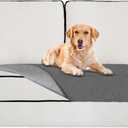 Easy-Going Waterproof Dog Bed Cover Reversible Leak Proof Pet Blanket Replacement Mat for Furniture Washable Couch Cover Sofa Cover for Dogs Cat(40x50 Inch, Gray/Light Gray)