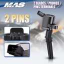 MAS Ignition Coils DG508 and Motorcraft OEM Spark Plugs SP413 Compatible with Ford F-150 Mustang V8 4.6L pack of 8