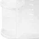 HBlife 360 Rotating Makeup Organizer Plus Size Adjustable Carousel Large Capacity Revolving Perfume Organizer Skincare Organizers Cosmetic Storage Spinning Holder for Vanity, White