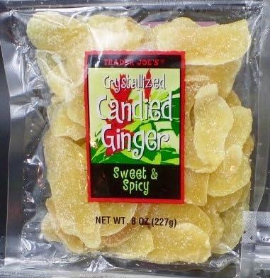 3 Packs Trader Joe's Crystallized Candied Ginger Sweet & Spicy, Best By 02/05/2026