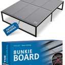 Meliusly Premium 10mm Bunkie Board Queen Size (60x80'') Patent Pending Low Profile Bed Board Design - Breathable, Noise Minimizing, Moisture Resistant Bunkieboards, Low Profile Bed Support