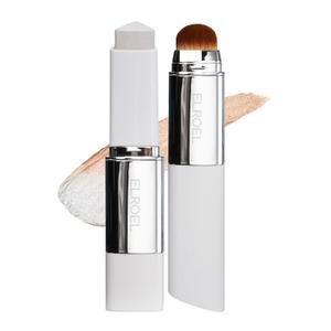 BLANC Cover Cream Stick V - Korean Color-Changing Foundation with Detachable Brush - Full to Medium Coverage Base Makeup (201 Light, 0.45 oz)