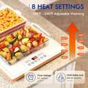 Electric Warming Trays for Buffets Party - 48x14 Inch Food Warmers, Buffet Servers and Warmers - Extra Large Hot Plate with Fast Heating & Adjustable Temp for Restaurants, Events