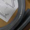 Duzzy 39 Inch Shower Threshold Water Dam, Shower Water Guard to Keep Water in Shower, Shower Water Stopper Dry and Wet Separation Suitable for Bathroom and Kitchen