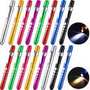 Tuanse 16 Pack Pen Light Nurse LED Penlight Pen Lights for Nurses Pupil Penlight with Pupil Gauge Reusable for Nurse Students Doctors Daily Use