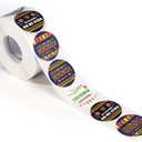 3 x 1000pcs Hispanic Heritage Month Stickers, Hispanic Countries Flag Patterns Stickers Latino in Spanish for Month Celebrating