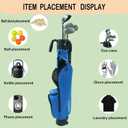 Sunday Golf Stand Bag Lightweight Golf Bag for Par 3 & Driving Range with 3 Zippered Pockets, Cooler Bag, Rain Hood and Adjustable Dual Strap System,Golf Club Carry Bag Suitable for Men & Women