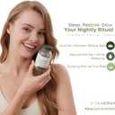 Vitanergy Beauty Sleep & Skin Glow Supplement 4-in-1 Nighttime Support with L-Glutathione, Hyaluronic Acid, L-Theanine & Chamomile Vegan, Made in USA, 56 Capsules