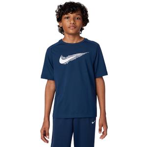 Nike Kid's Multi DriFit ShortSleeve Top, Midnight Navy/White, XLarge