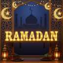 7 Pieces Large Ramadan LED Letter Lights Sign Ramadan Eid LED Marquee Lights Table Decoration for Eid Home Party Gift Tabletop Decoration