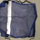 Saintrygo 20 Pcs Reflective Mesh Drawstring Bag 16.54 x 13.78 Inch Quick Drying Swimming Sport Beach Bag Swimming Athletic Gym Clothes Beach Sports Storage(Blue)