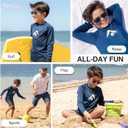 Kanu Surf Boys' Platinum Rashguard, Size 6