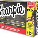 Sharpie Pro Permanent Marker, Fine Point, Black, 12 Count (2017818)