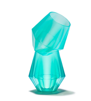 Wine2Go Diamond Silicone Wine Glasses 9oz Pack of 2