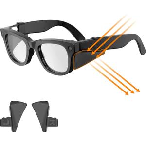 Safety Glasses Side Shields for Ray-Ban Meta Smart Glasses Accessories, Durable Anti-Slide Design, Lightweight Comfort Fit for Secure Wear