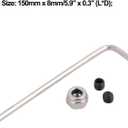 uxcell 2Pcs Drive Shaft W Propeller for RC Boat Coupler Assemble Kit, L200mm Shaft, D3mm Three Propeller