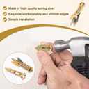 20PCS Self-Drilling Anchors, Metal Drywall Anchors Screws Kits Heavy Duty, Zinc Plated Anchors for TV, Cabinets, No Drill or Holes (10pcs 0.47 x 1.56 in Steel Anchors, 10pcs Zinc Screws) (Gold)