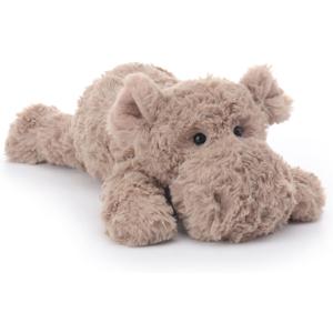 Apricot Lamb Sleeping Hippo Stuffed Animals for Kids, Soft Cute Plush Toys for Baby Girl and Boy, 13 Inches
