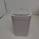 BURLAND 3.2 Gallon Automatic Touchless Motion Sensor Trash Can, Smart Home Electric Trash Cans for Bathroom, Living Room, Kitchen and Office, White