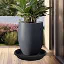 NIMYAU 5 Pack Plant Saucer 10 Inch, Plastic Plant Saucers for Indoors, Drip Trays for Potted Plants, Flower Pot Saucers, Plant Trays for Pots, Plant Water Catcher Tray