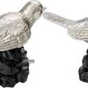 1 or 7/8 Inch Bird-Shaped Decorative Finials for Curtain Rods,Vintage Pewter Curtain Rod Ends Metal Curtain Rod Finials Ends Easy to Install Set of 2 Rod End