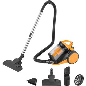 Hoteche 800W Canister Vacuum 2.5L Powerful & Quiet Cleaner for Hard Floors, Carpets & Pet Hair