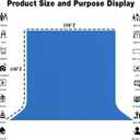 10x10FT Royal Blue Screen Backdrop for Photography, Solid Blue Photo Background for Party Portrait Photoshoots Booth Video Studio