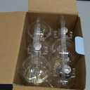 Vintage LED Edison Bulbs, 6W, Equivalent 60W, High Brightness Daylight 5000K, ST58 Antique LED Filament Bulbs with 90+ CRI, E26 Medium Base, Dimmable, Clear Glass, Pack of 6