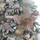 Sea Team 21-Pack Christmas Ball Ornaments with Strings, 80mm/3.15-Inch Large Size Baubles, Shatterproof Plastic Christmas Bulbs, Hanging Decorations for Xmas Tree, Holiday, Wedding, Party, Rose Gold